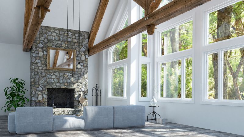Modern Windows Installed in Living Room